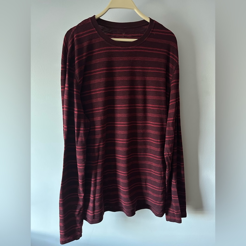 American Eagle Striped Long Sleeve Shirt